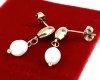 gold earrings made of stainless steel