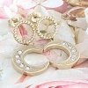 gold earrings made of stainless steel