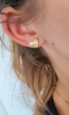 gold earrings made of stainless steel