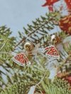 gold earrings made of stainless steel