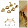 gold earrings made of stainless steel