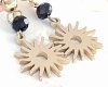 gold earrings made of stainless steel