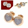 gold plated earrings with exclusive cubic zirconia