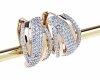 exclusive swarovski gold-plated earrings