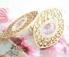 gold earrings made of stainless steel