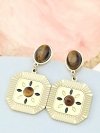 gold earrings made of stainless steel