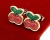 gold earrings made of stainless steel