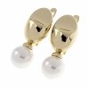 gold plated earrings with exclusive cubic zirconia
