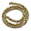 Glass beads faceted strands
