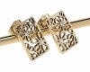 gold earrings made of stainless steel