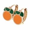 exclusive swarovski gold-plated earrings