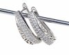 gold plated earrings with exclusive cubic zirconia