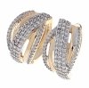 exclusive swarovski gold-plated earrings