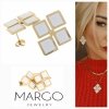 gold earrings made of stainless steel