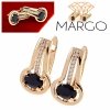 exclusive swarovski gold-plated earrings