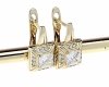 gold plated earrings with exclusive cubic zirconia