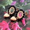 gold earrings made of stainless steel