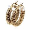 gold earrings made of stainless steel