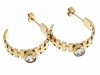 gold earrings made of stainless steel