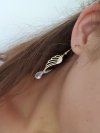 gold earrings made of stainless steel