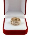 gold ring 18,60mm. gold-plated engagement xuping