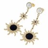 gold earrings made of stainless steel