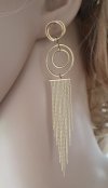 gold earrings made of stainless steel