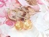 gold earrings made of stainless steel