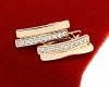 gold plated earrings with exclusive cubic zirconia