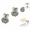 gold plated earrings with exclusive cubic zirconia