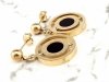 gold earrings made of stainless steel