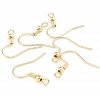 2X GOLD EARRING EARRINGS SURGICAL STEEL