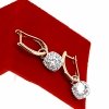 exclusive swarovski gold-plated earrings