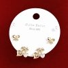 gold plated earrings with exclusive cubic zirconia
