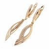 exclusive swarovski gold-plated earrings
