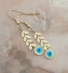 gold earrings made of stainless steel