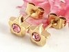 gold earrings made of stainless steel