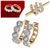 exclusive swarovski gold-plated earrings
