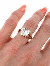 gold ring 18,60mm. gold-plated engagement xuping
