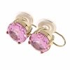 gold earrings made of stainless steel