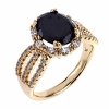 gold ring 18,60mm. gold-plated engagement xuping