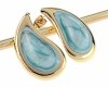 gold earrings made of stainless steel