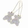 gold earrings made of stainless steel