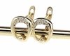 gold plated earrings with exclusive cubic zirconia