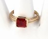 gold ring 18,60mm. gold-plated engagement xuping