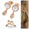 gold plated earrings with exclusive cubic zirconia