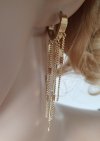 gold earrings made of stainless steel