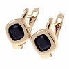 gold plated earrings with exclusive cubic zirconia