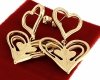 gold earrings made of stainless steel