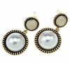 gold plated earrings with exclusive cubic zirconia